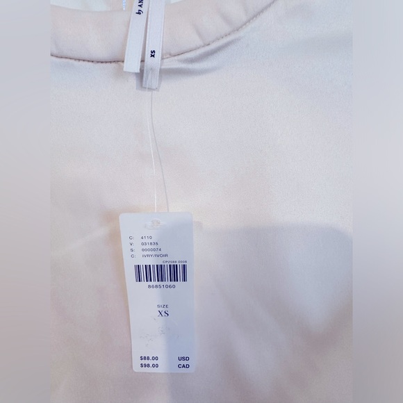 Anthropologie Satin Baby Crop Tee - Picture 4 of 6